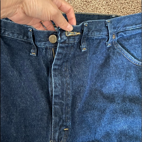 Wrangler 100% Cotton Pants Blue Jeans Size 44/32 - Picture 9 of 16